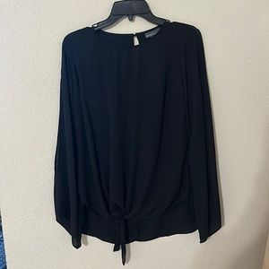 Brand new Black Blouse with front tie detail